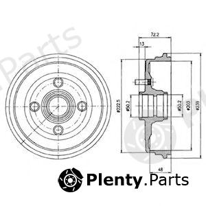 DELPHI part BF230 Brake Drum
