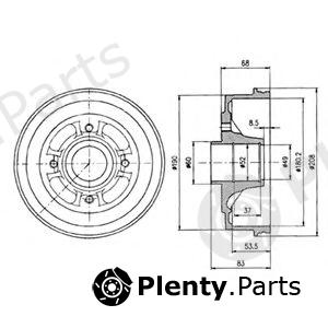  DELPHI part BF272 Brake Drum