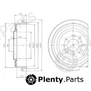  DELPHI part BF273 Brake Drum