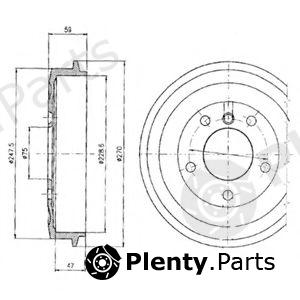  DELPHI part BF275 Brake Drum