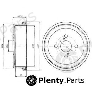  DELPHI part BF278 Brake Drum