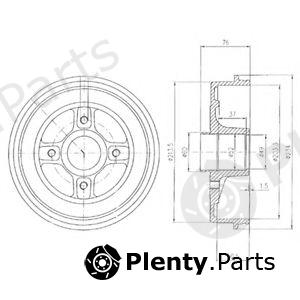  DELPHI part BF281 Brake Drum