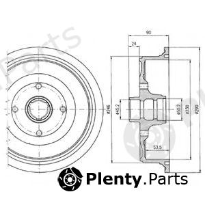  DELPHI part BF284 Brake Drum
