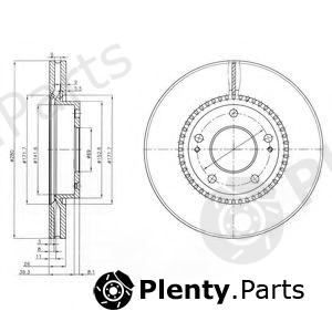  DELPHI part BG3861 Brake Disc