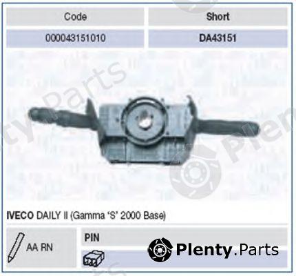  MAGNETI MARELLI part 000043151010 Steering Column Switch