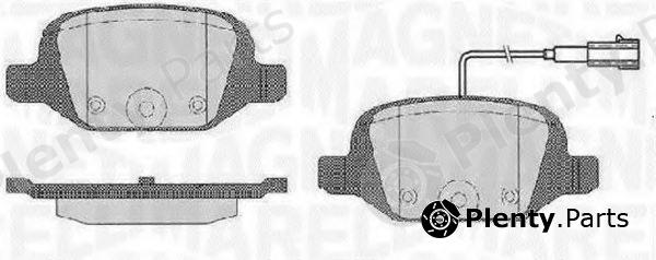  MAGNETI MARELLI part 363916060503 Brake Pad Set, disc brake