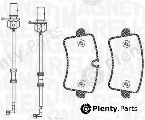  MAGNETI MARELLI part 363916060674 Brake Pad Set, disc brake