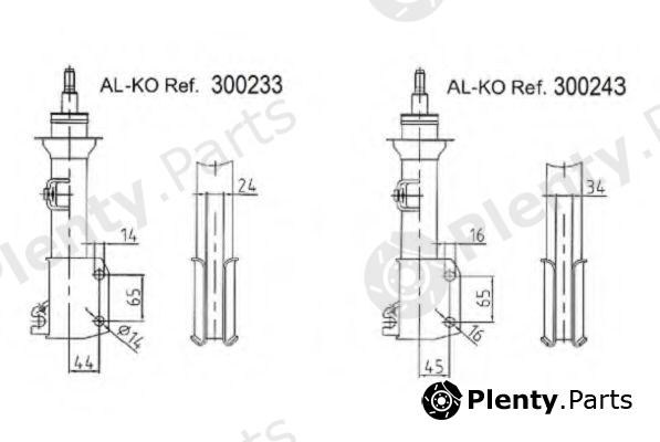  AL-KO part 300230 Shock Absorber