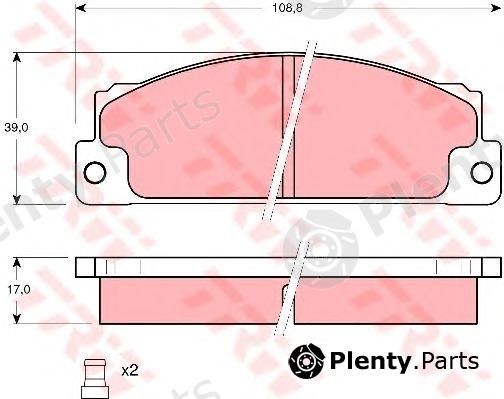  TRW part GDB296 Brake Pad Set, disc brake
