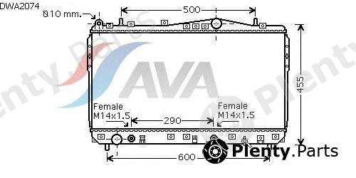  AVA QUALITY COOLING part DWA2074 Radiator, engine cooling