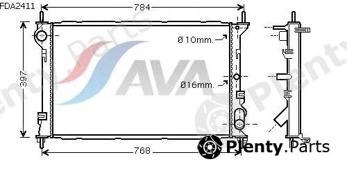  AVA QUALITY COOLING part FDA2411 Radiator, engine cooling