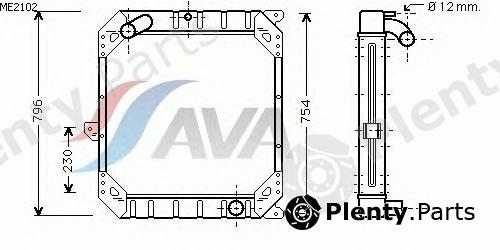  AVA QUALITY COOLING part ME2102 Radiator, engine cooling