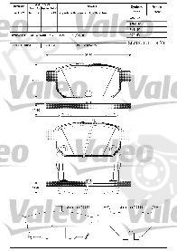  VALEO part 601285 Brake Pad Set, disc brake