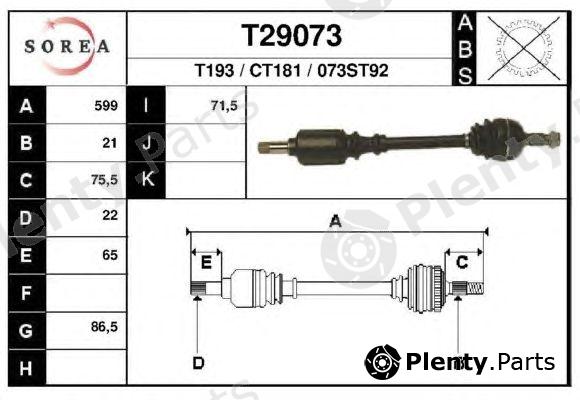  EAI part T29073 Drive Shaft