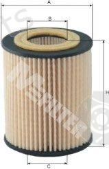  MFILTER part TE637 Oil Filter