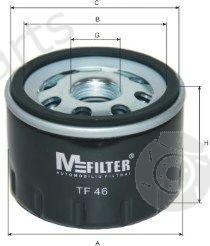  MFILTER part TF46 Oil Filter