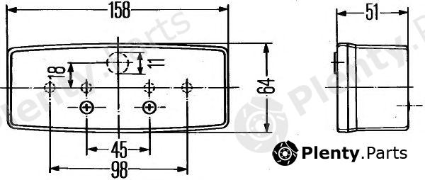  HELLA part 2BE003184-061 (2BE003184061) Indicator