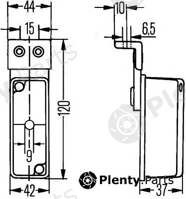  HELLA part 2XS005020-021 (2XS005020021) Marker Lamp