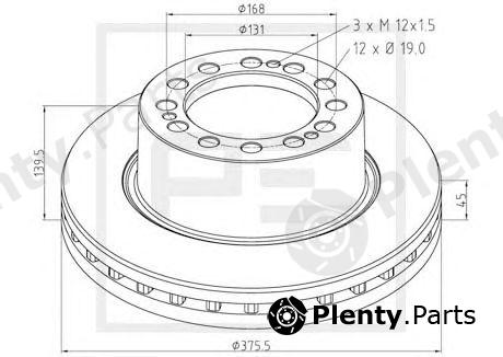  PE Automotive part 066.253-00A (06625300A) Brake Disc