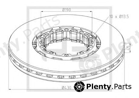  PE Automotive part 066.254-10A (06625410A) Brake Disc
