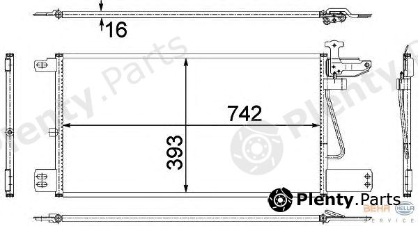  HELLA part 8FC351307-721 (8FC351307721) Condenser, air conditioning