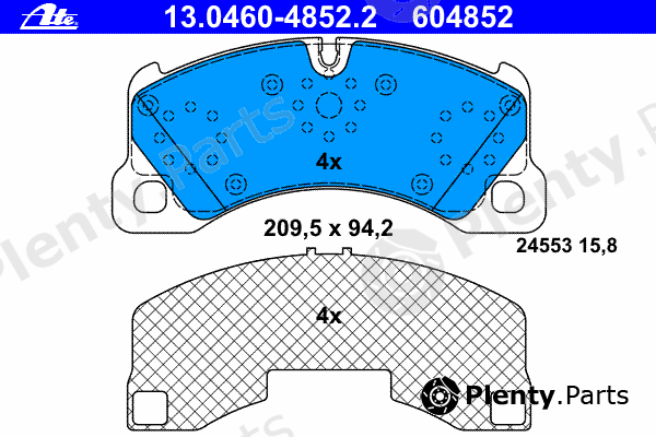  ATE part 13.0460-4852.2 (13046048522) Brake Pad Set, disc brake