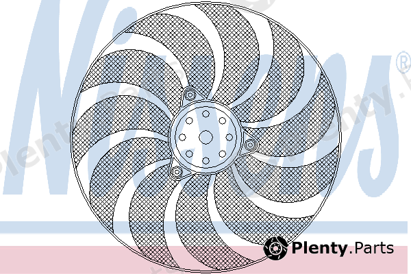  NISSENS part 85619 Fan, radiator