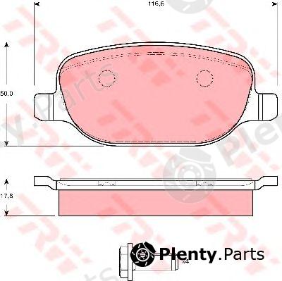  TRW part GDB1490 Brake Pad Set, disc brake