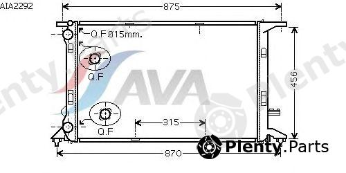  AVA QUALITY COOLING part AIA2292 Radiator, engine cooling