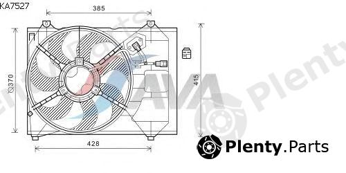 AVA QUALITY COOLING part KA7527 Fan, radiator