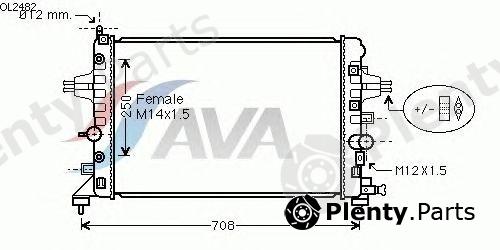  AVA QUALITY COOLING part OL2482 Radiator, engine cooling