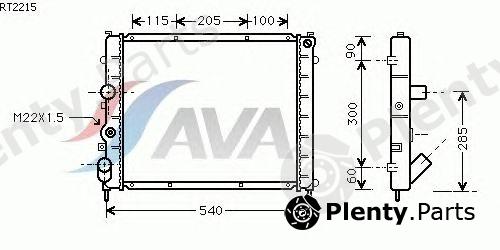  AVA QUALITY COOLING part RT2215 Radiator, engine cooling