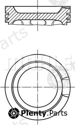  MAHLE ORIGINAL part 0331602 Piston