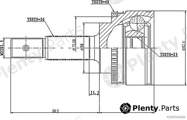  HERTH+BUSS JAKOPARTS part J2822131 Joint Kit, drive shaft