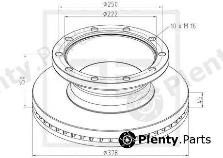  PE Automotive part 266.000-00A (26600000A) Brake Disc