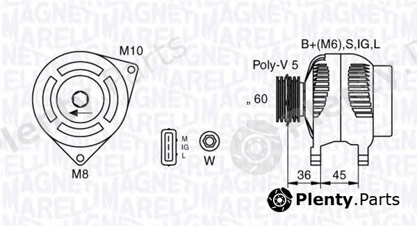  MAGNETI MARELLI part 063377433010 Alternator