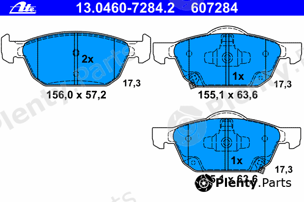  ATE part 13.0460-7284.2 (13046072842) Brake Pad Set, disc brake