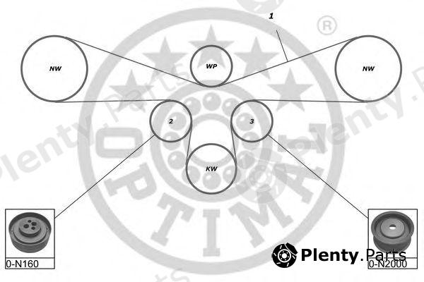  OPTIMAL part SK-1376 (SK1376) Timing Belt Kit