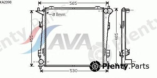  AVA QUALITY COOLING part KA2098 Radiator, engine cooling
