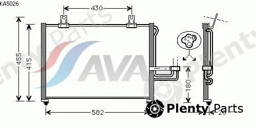  AVA QUALITY COOLING part KA5026 Condenser, air conditioning