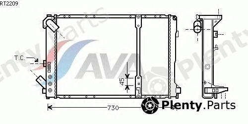  AVA QUALITY COOLING part RT2209 Radiator, engine cooling