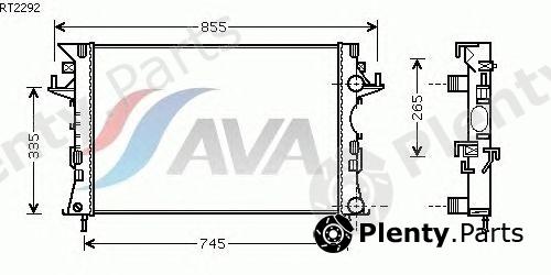  AVA QUALITY COOLING part RT2292 Radiator, engine cooling
