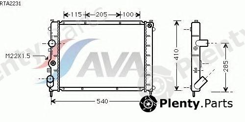  AVA QUALITY COOLING part RTA2231 Radiator, engine cooling