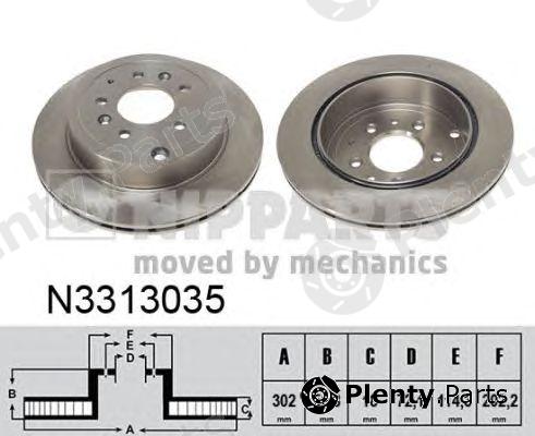  NIPPARTS part N3313035 Brake Disc