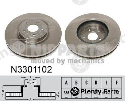  NIPPARTS part N3301102 Brake Disc