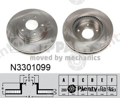  NIPPARTS part N3301099 Brake Disc