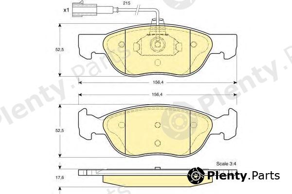  GIRLING part 6113872 Brake Pad Set, disc brake