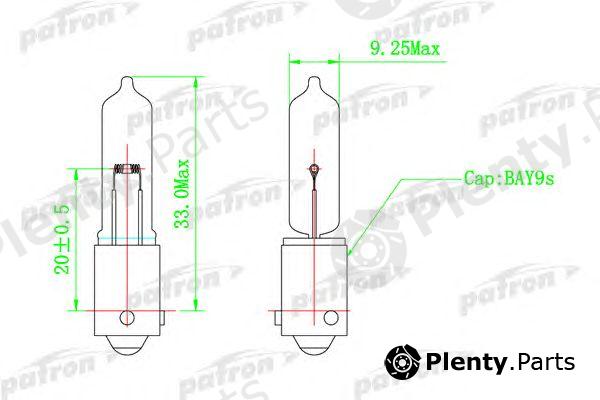  PATRON part PLH21W Bulb, park-/position light