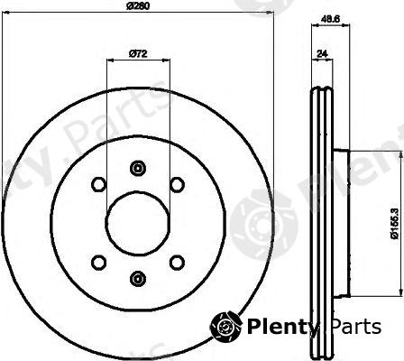  TEXTAR part 92104200 Brake Disc