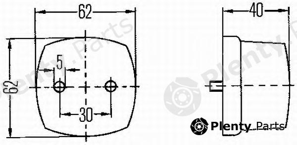  HELLA part 2PF003057-041 (2PF003057041) Position Light